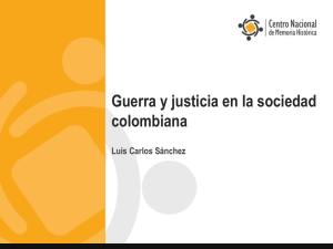 Guerra y justicia en la sociedad colombiana