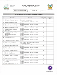 Listas de Personal Auditable