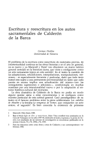 pdf Escritura y reescritura en los autos sacramentales de Calderón
