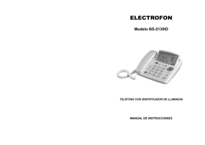 Teléfono ELECTROFON BS-2130ID