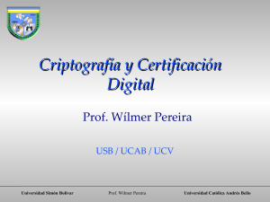 Criptografía y Certificación Digital - LDC