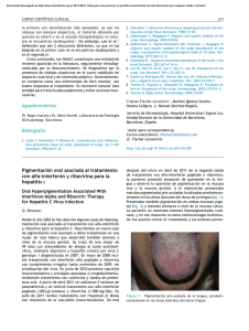 Pigmentación oral asociada al tratamiento con alfa