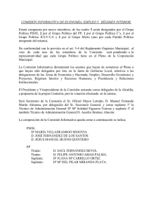 Comisión Informativa de Economía, Empleo y Régimen Interior