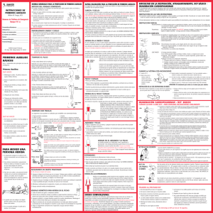 First Aid Instructions SPANISH