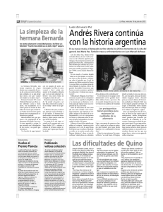 Andrés Rivera continúa con la historia argentina