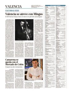 Valencia se atreve con Mingus, El Mundo