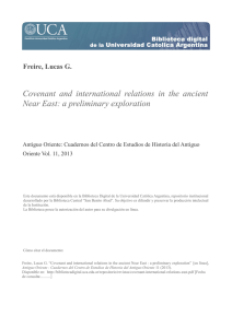 Covenant and international relations in the