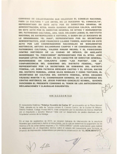 CONVENIO DE COLABORACIÓN QUE CELEBRAN EL CONSEJO