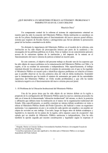 ¿QUÉ SIGNIFICA UN MINISTERIO PÚBLICO AUTÓNOMO?