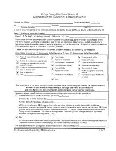 McLann County Unir School District #5 ` VERIFICA CIÓN DE