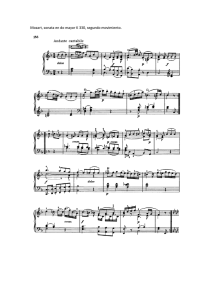 Mozart, sonata en do mayor K 330, segundo movimiento.