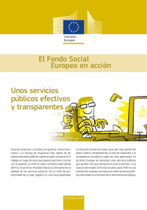El Fondo Social Europeo en acción – Unos servicios