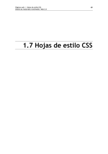 1.7 Hojas de estilo CSS