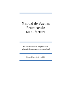 Manual de Buenas Prácticas de Manufactura