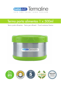 Set porta alimentos: 1x500ml