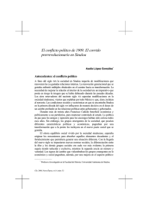 El conflicto político de 1909. El corrido prerrevolucionario en Sinaloa