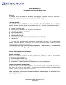 Instructivo de Uso Convenios Prestadores Tacna