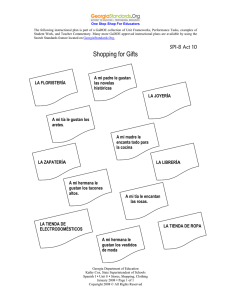 Shopping for Gifts - Georgia Standards