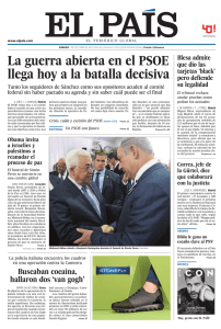 La guerra abierta en el PSOE llega hoy a la batalla decisiva