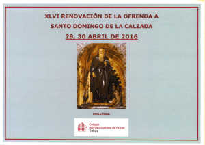 xlvi renovación de la ofrenda a santo domingo de la calzada