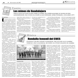 Rondalla femenil del CUCS Los mimos de Guadalajara