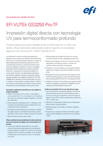 EFI VUTEk GS3250 Pro-TF Impresión digital directa con tecnología