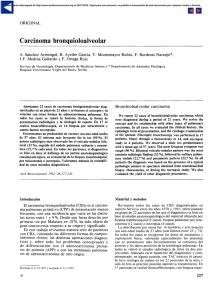 Carcinoma bronquioloalveolar - Archivos de Bronconeumología