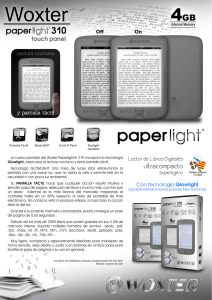 Ficha Técnica Paperlight 310