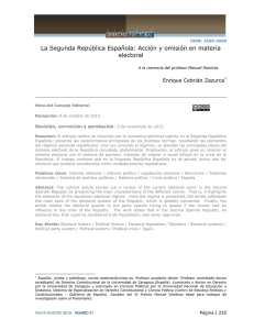 La Segunda República Española - Tribunal Supremo de Elecciones