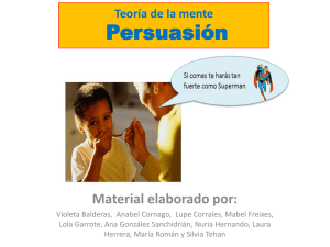 Trabajar la persuasión - Asociación Navarra de Autismo