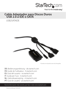 Cable Adaptador para Discos Duros USB 2.0 a IDE o SATA