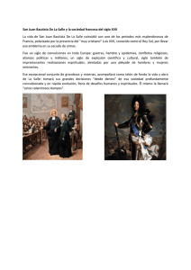 San Juan Bautista De La Salle y la sociedad francesa del siglo XVII
