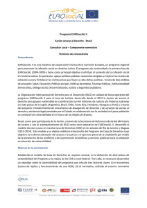 Programa EUROsociAL II Acción Acceso al Derecho - Brasil