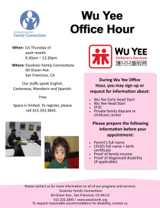 Wu Yee Office Hour - Portola Family Connections