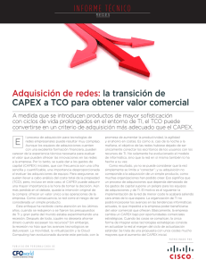 Adquisición de redes: la transición de CAPEX a TCO para obtener