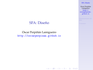 SFA: Diseño - Oscar Perpiñán Lamigueiro