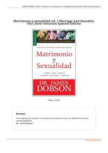 Find PDF # Matrimonio y sexualidad vol. 1 Marriage And Sexuality
