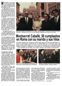 Montserrat Caballé, 50 cumpleaños en Roma con su marido y sus