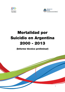 Suicidio en Argentina 2013 (Informe preliminar)