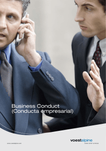 Business Conduct (Conducta empresarial)