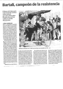 El Museo del Holocausto rinde homenaje al mítico ciclista italiano