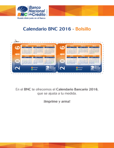 Descarga tu Calendario Bancario 2016 aquí