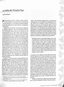 La India de Octavio Paz - Revista de la Universidad de México