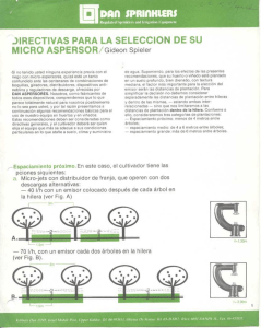 DIRECTIVAS PARA LA SELECCION DE SU MICRO