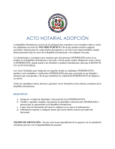 acto notarial adopción - Consulado Dominicano en NY