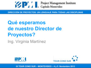 “QUÉ ESPERAMOS DE NUESTRO DIRECTOR DE PROYECTOS?”