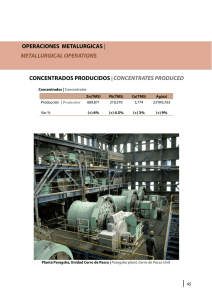 operaciones metalurgicas - Volcan Compañía Minera SAA