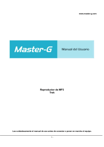 Reproductor de MP3 Trek - Master-G