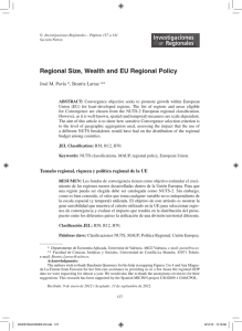 Regional Size, Wealth and EU Regional Policy