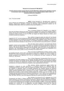Resolución de Contraloría Nº 080-2009
